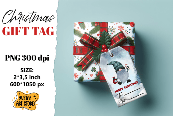 Christmas Gift Tags. Christmas Gnome Lab: A Review of Festive Illustrations