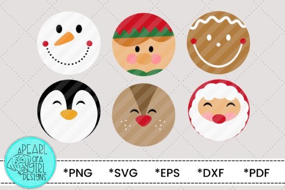 Christmas Ornament SVG Bundle, Laser Cut Illustrations