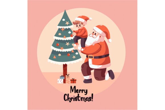 Hand Drawn Summer Christmas Illustrations for Crafters