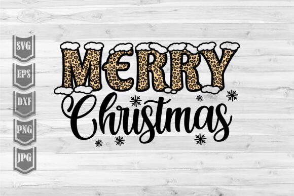 Merry Christmas - Leopard Illustrations for Modern Blog Design
