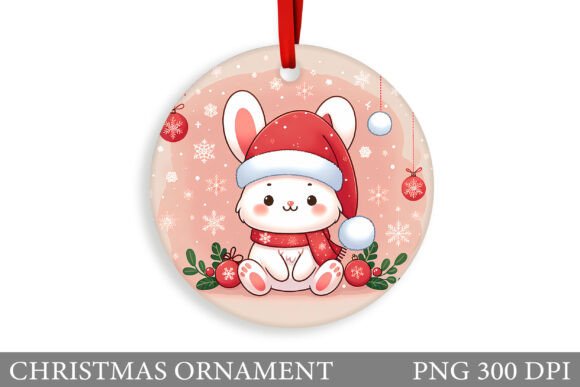 Winter Bunny Christmas Ornament Design: A Seller’s Review of This Illustrations Asset